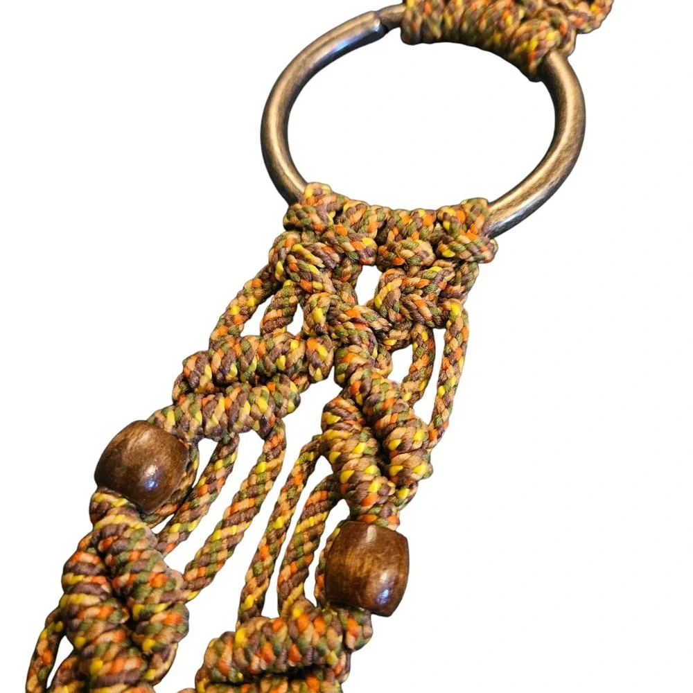 Macrame Beaded Woven Belt Boho Hippie One‎ Size Fits All